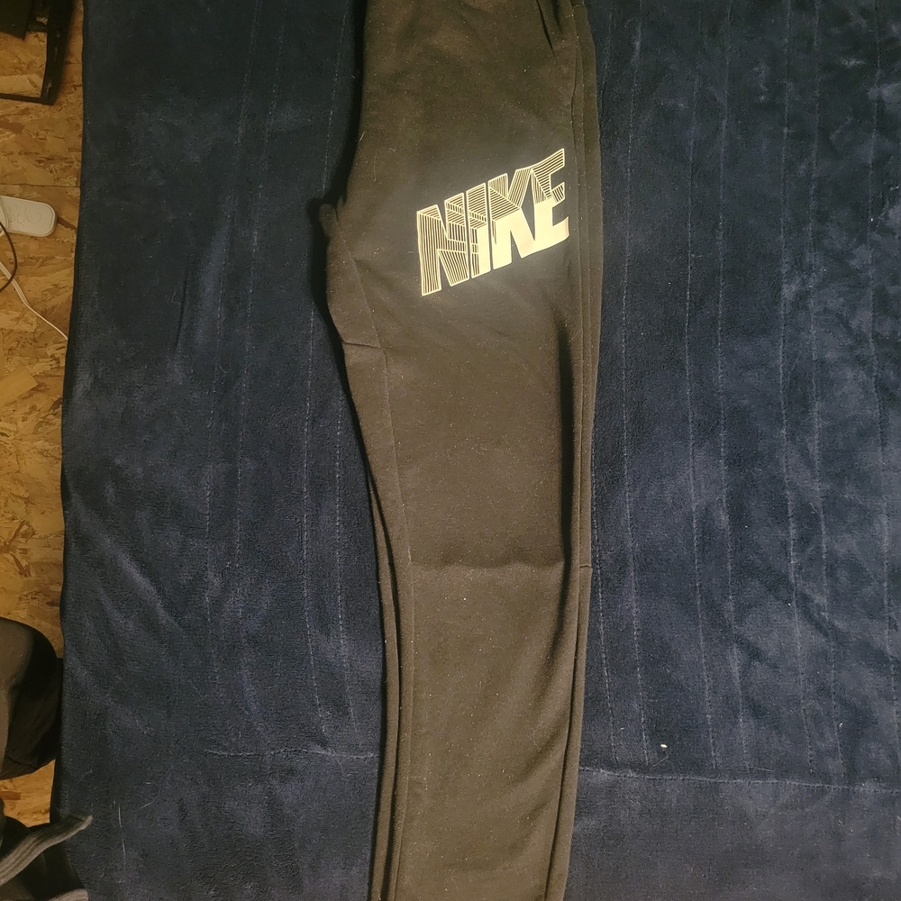 Nike Dri-FIT Black Pants with White Accents